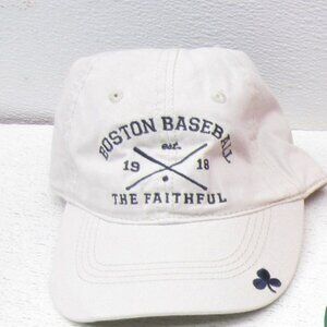 Boston Baseball The Faithful Hat/Cap White Adjustable “NEW”